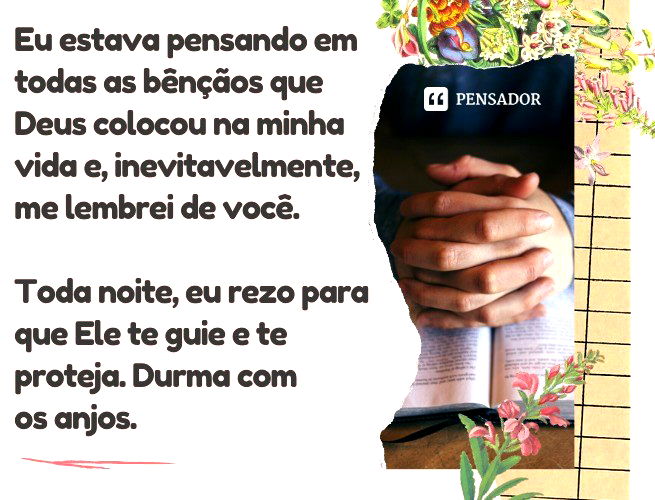 Boa noite amigos e que Deus os abençoe - Frases Diárias