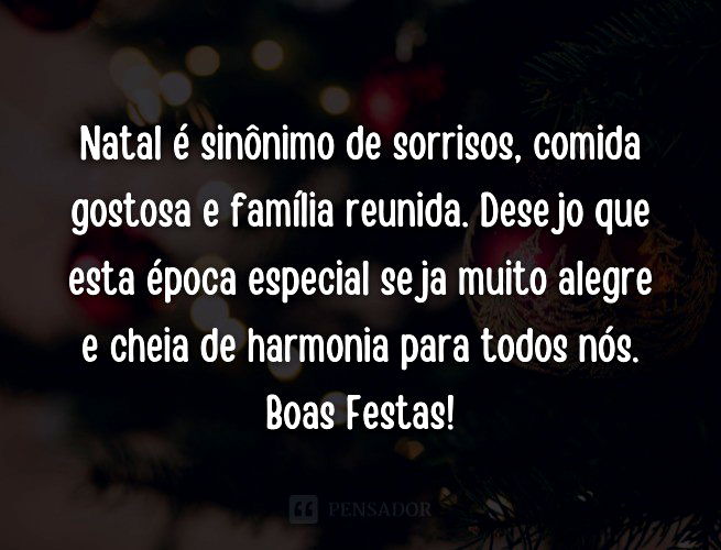 43 frases de Natal em família para celebrar com amor - Pensador