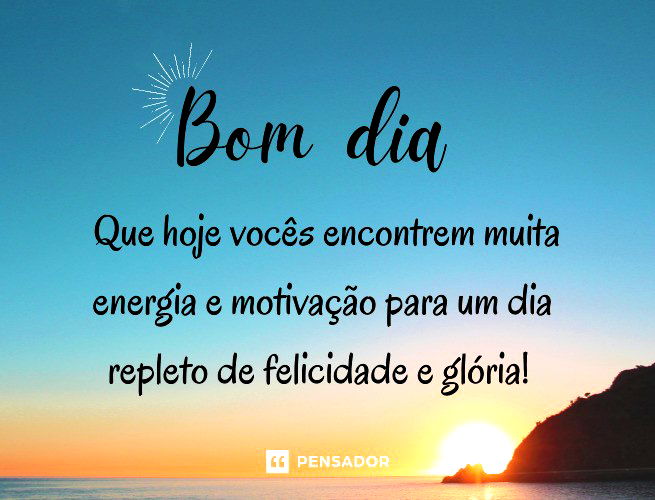 Bom Dia!  Frases inspiracionais, Frases de carinho, Lindas mensagens para  amigos