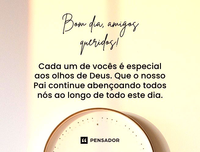 Chegou tua hora de brilhar, bênçãos estão indo em sua direção, você está  pronto(a) para receber? Bom Dia!