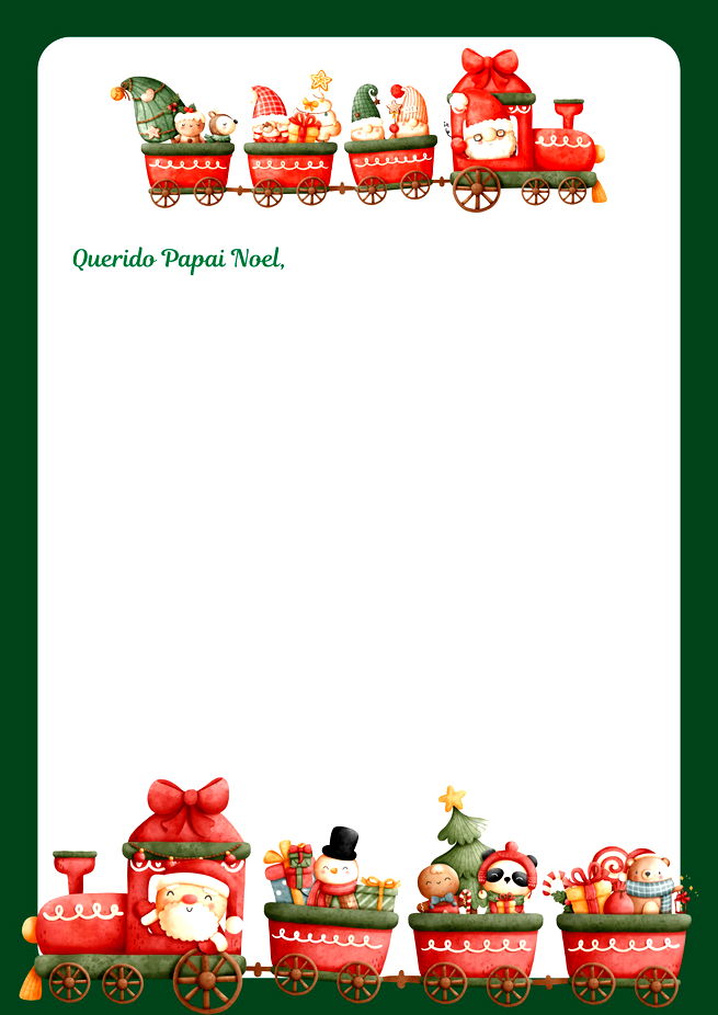 modelo de carta de Natal - 01