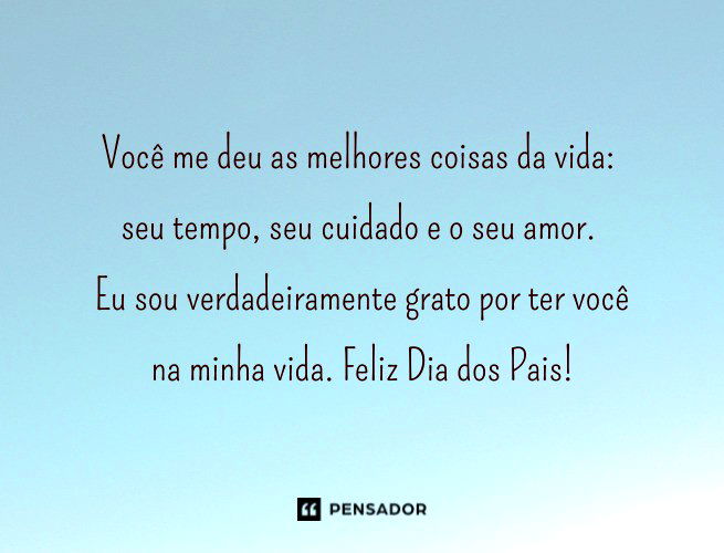 Mensagem - Feliz dia dos Pais