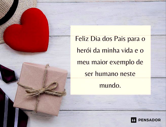 Feliz Dia dos Pais para o herói da minha vida e o meu maior exemplo de ser humano neste mundo.