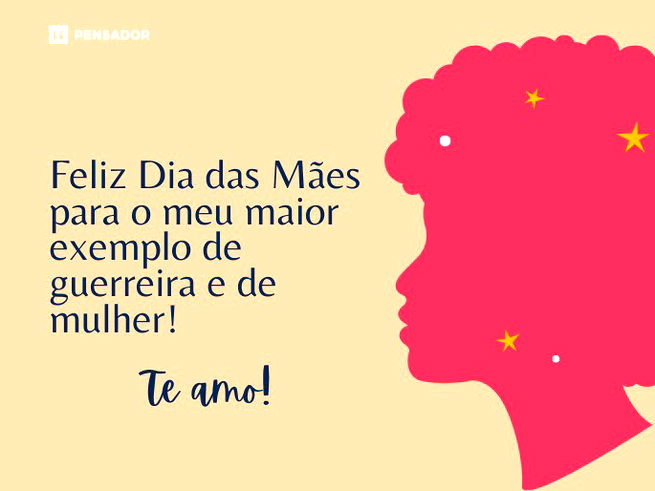 Feliz Dia das Mães para o meu maior exemplo de guerreira e de mulher! Te amo!