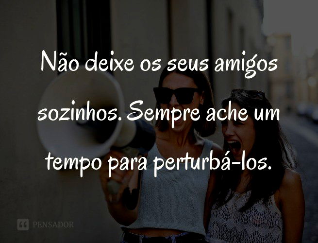 32 frases de amizade engraçadas para enviar aos amigos - Pensador