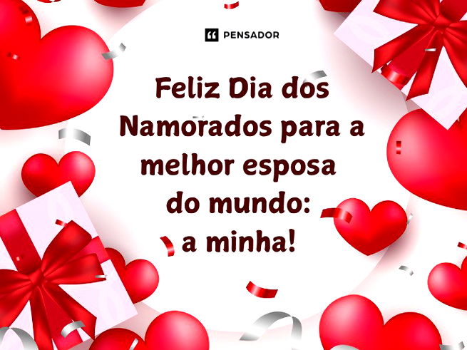 Feliz Dia dos Namorados para a melhor esposa do mundo: a minha! 😍