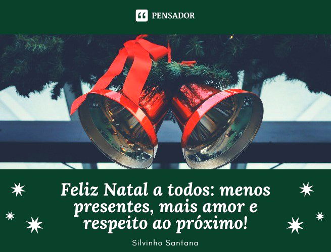 Feliz Natal e Próspero Ano Novo - Pensador