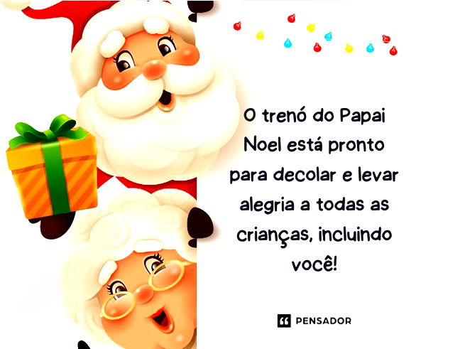 O trenó do Papai Noel está pronto para decolar e levar alegria a todas as crianças, incluindo você! 