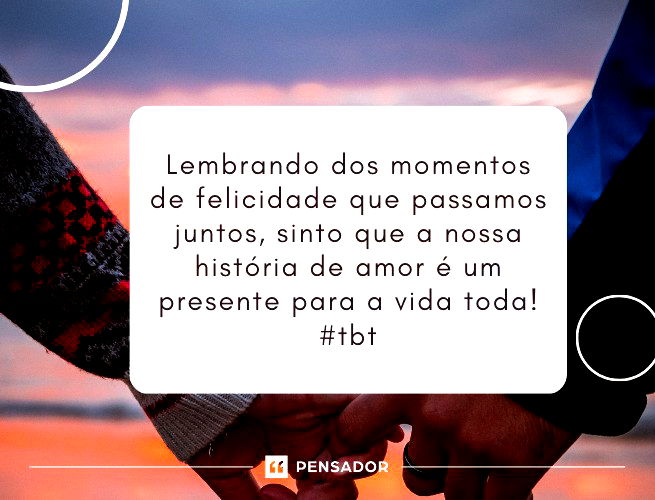 Lembrando dos momentos de felicidade que passamos juntos, sinto que a nossa história de amor é um presente para a vida toda! #tbt