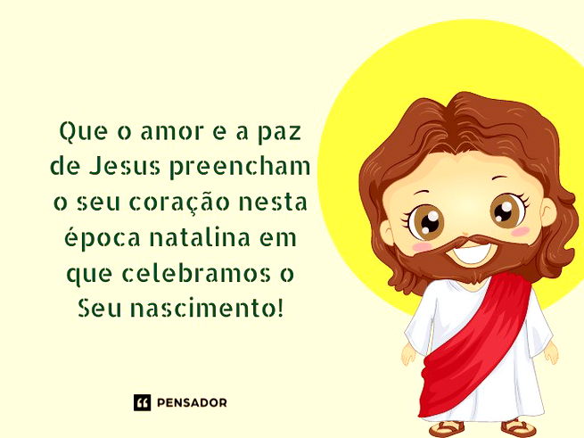 Que o amor e a paz de Jesus preencham o seu coração nesta época natalina em que celebramos o Seu nascimento!