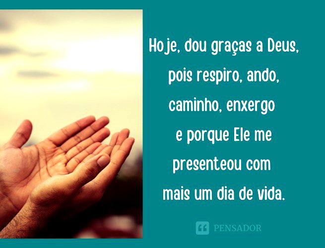 Bom Dia. Gratidão a Deus Sempre!!! 