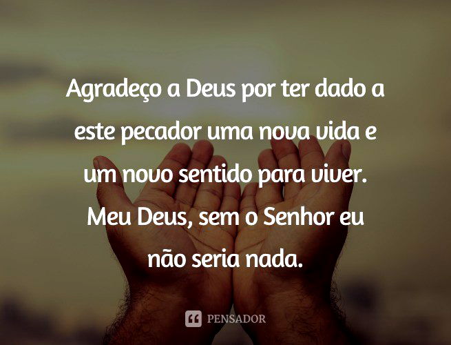 71 frases e mensagens de gratidão a Deus 🙏🏻 - Pensador