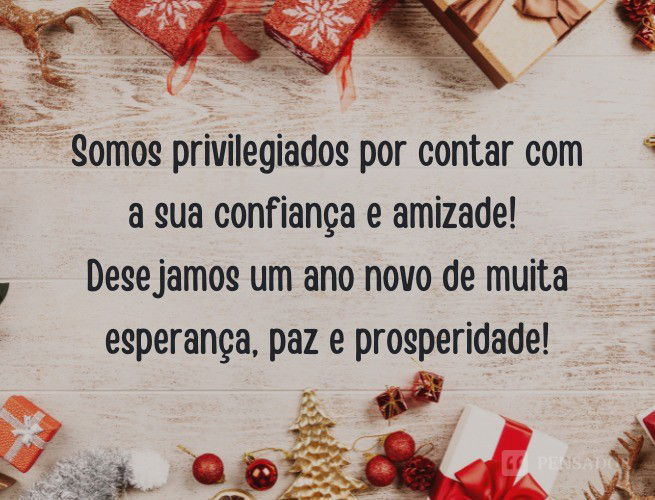 45 mensagens de boas festas para clientes e amigos Pensador