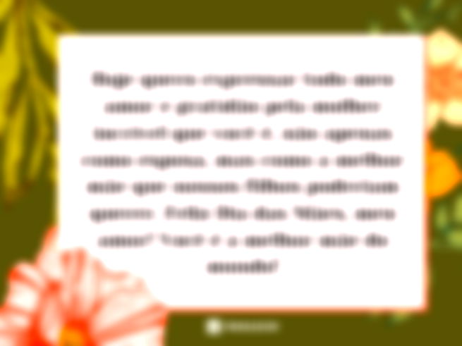 Hoje quero expressar todo meu amor e gratidão pela mulher incrível que você é, não apenas como esposa, mas como a melhor mãe que nossos filhos poderiam querer. Feliz Dia das Mães, meu amor! Você é a melhor mãe do mundo!