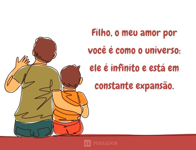 Frase de pai para filho bebe