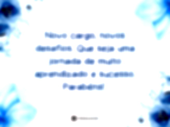 Novo cargo, novos desafios. Que seja uma jornada de muito aprendizado e sucesso. Parabéns!