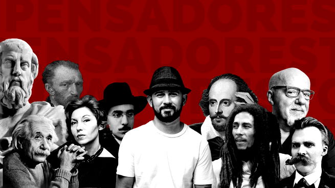 Foto dos pensadores mais visitados do Pensador em 2022
