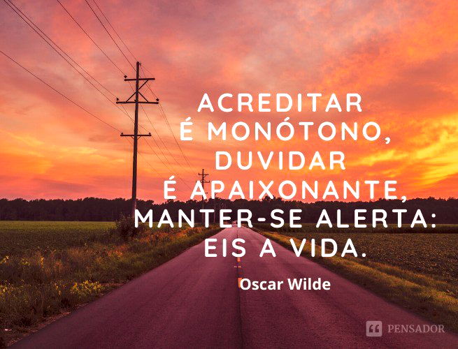 Pensamento do dia!