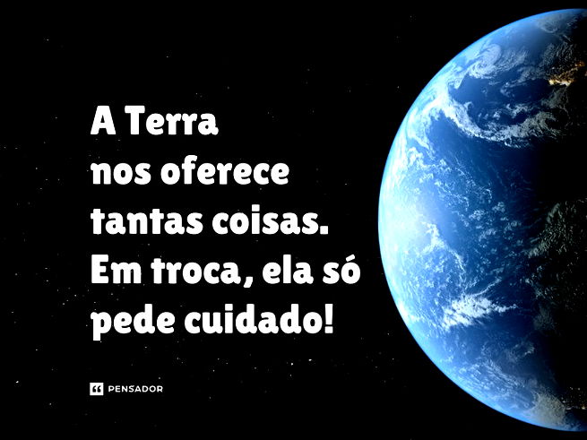 Planeta Terra e o céu escuro.