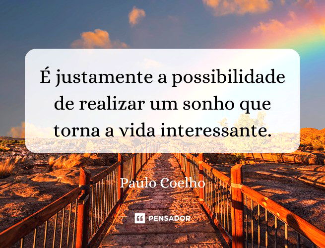 Nunca desista dos seus sonhos ! Se você quer uma coisa , corra atrás sem nunca  desistir dos seus valores. Coloque Deus em primeiro lugar…