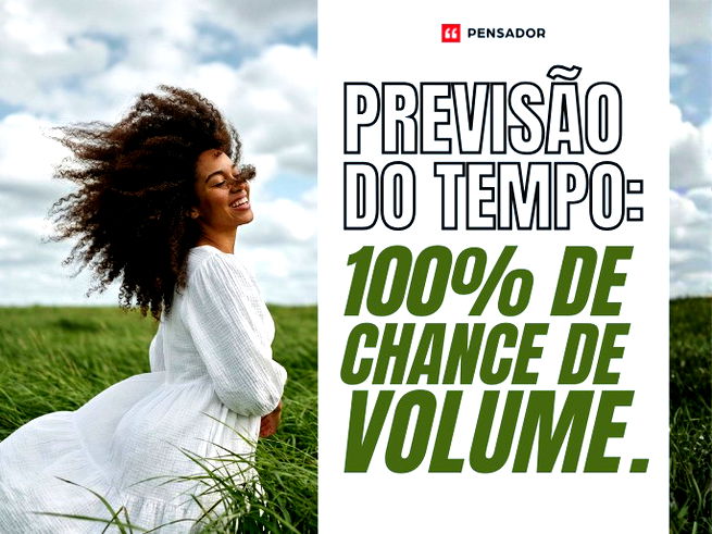 Previs&atilde;o do tempo: 100% de chance de volume.
