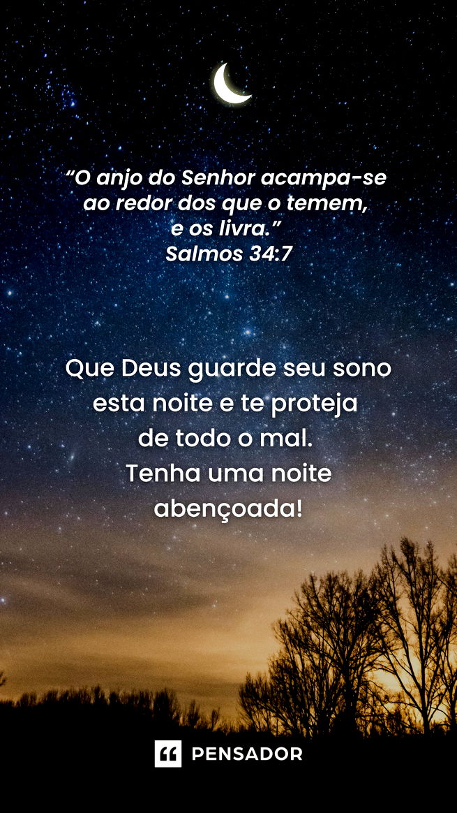 Boa noite amigos e que Deus os abençoe - Frases Diárias