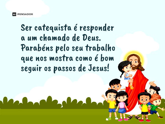 Ser catequista é responder a um chamado de Deus. Parabéns pelo seu trabalho que nos mostra como é bom seguir os passos de Jesus!