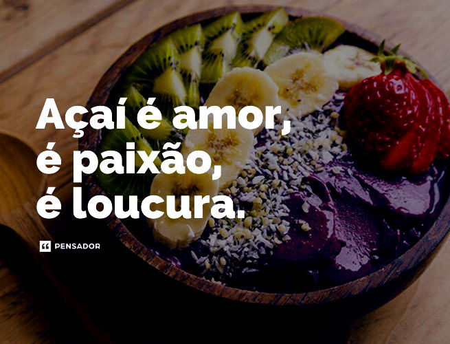 Açaí Companhia - Você acha que tomar açaí enquanto tá