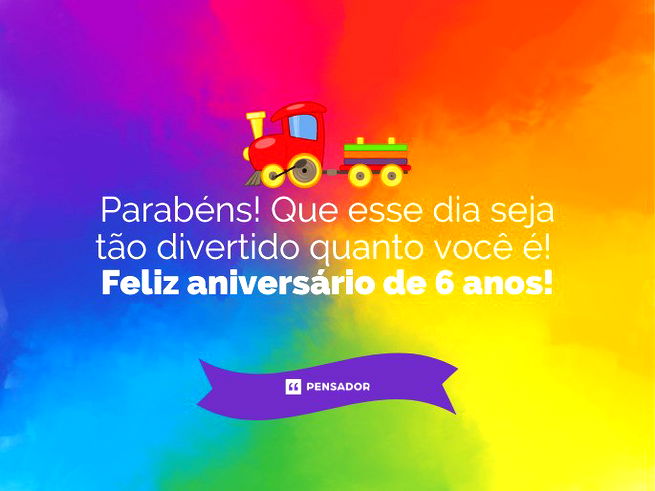 Criança de 6 Anos - Mensagens de Aniversário