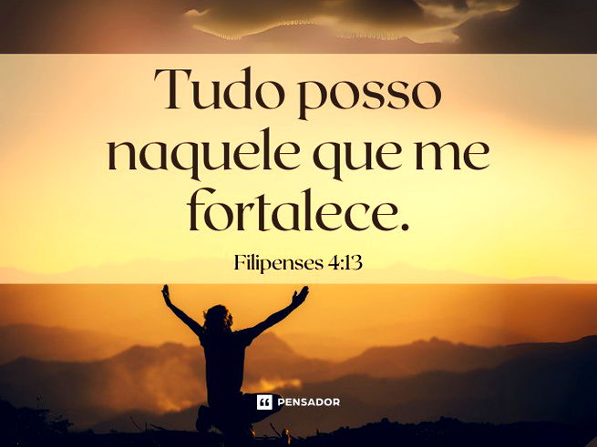 Tudo posso naquele que me fortalece