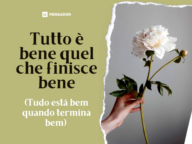 Tutto è bene quel che finisce bene