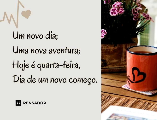 Frases de bom dia quarta-feira: 43 mensagens para animar seu dia