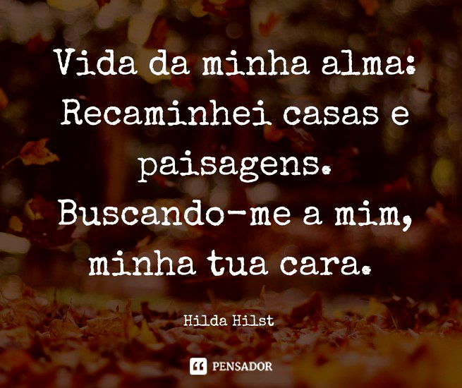 Vida da minha alma