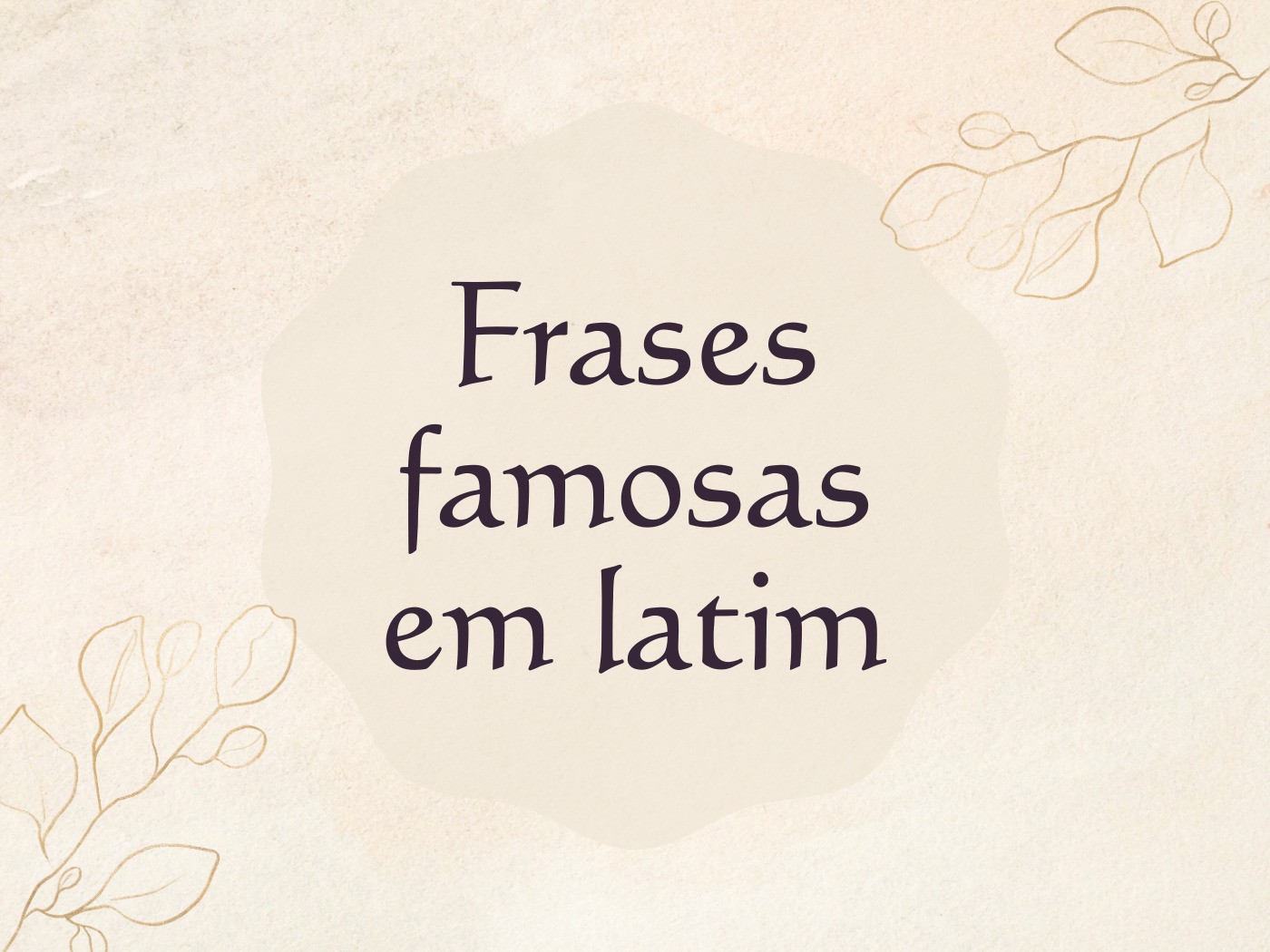 Frase famosa em latim - Pensador