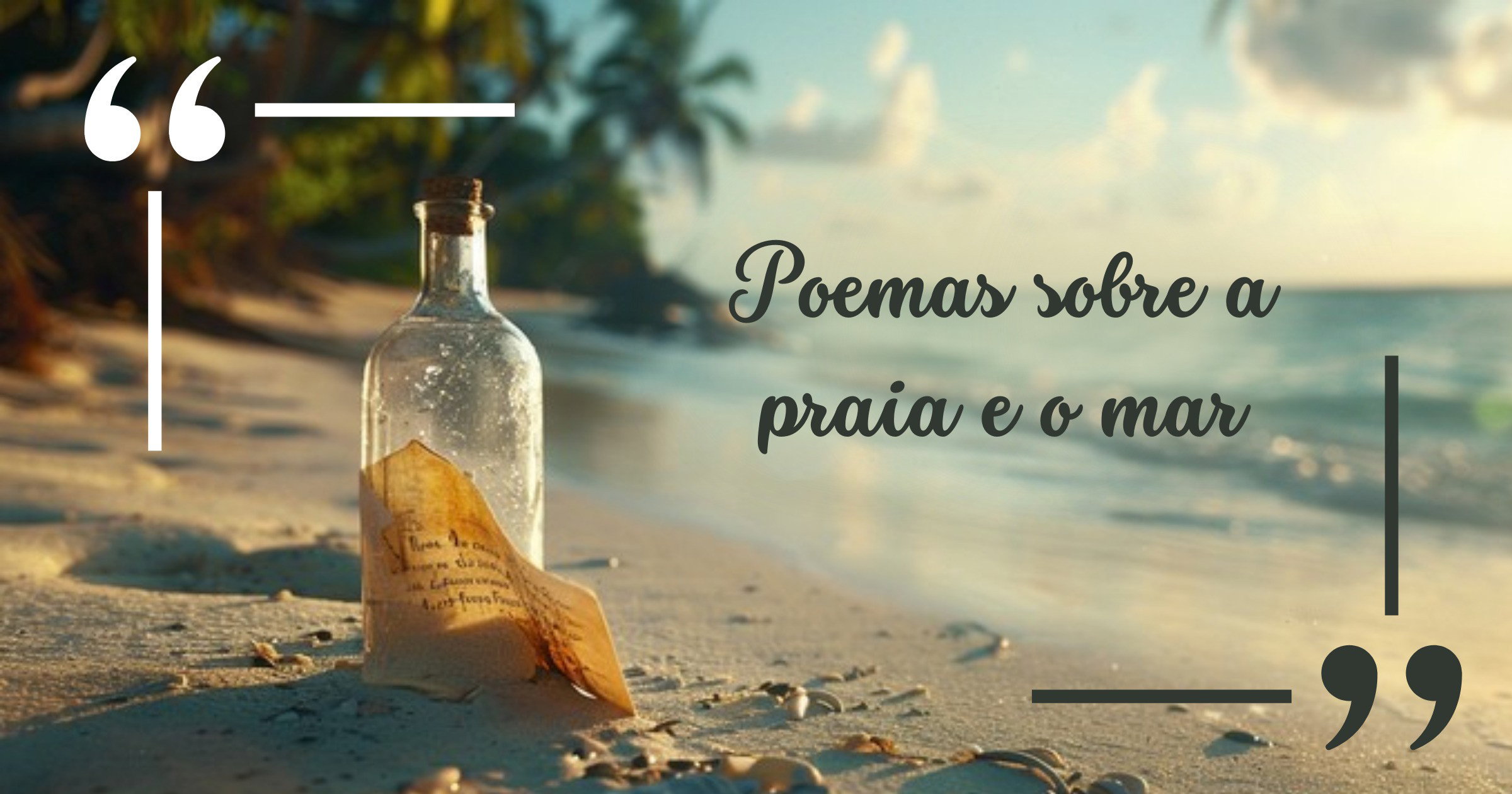 Poemas sobre a praia onde o mar inspira versos - Pensador